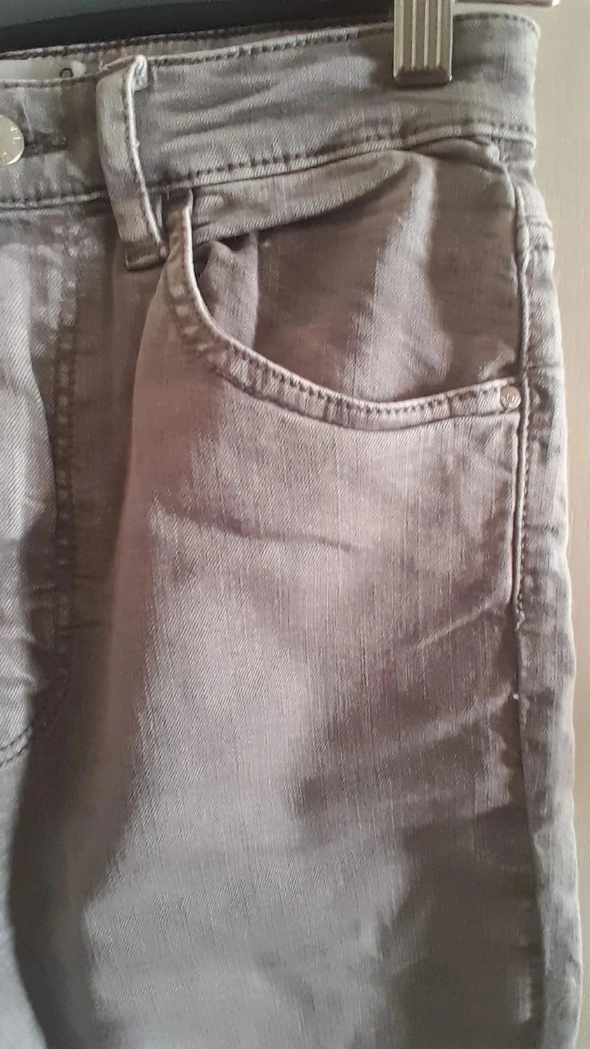 Jeans de color gris, Talla 36, Marca Stradivarius – photo 3